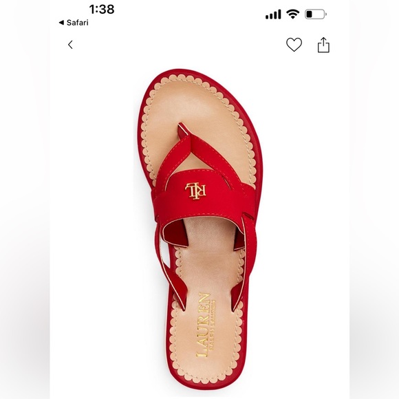 Ralph Lauren Shoes - Ralph Lauren, Size 5, Rosalind Red Sandals, New, without tags, never used